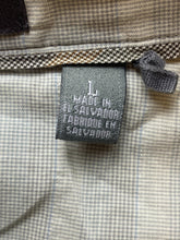 Load image into Gallery viewer, Toad & Co Shirt Adult Large Taupe Button Up Houndstooth Casual Chest Pocket Mens