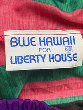 Load image into Gallery viewer, VTG Blue Hawaii Matching Set Womens Shirt Medium & Pants Large 2 Pcs Outfit Lady