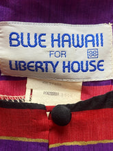 Load image into Gallery viewer, VTG Blue Hawaii Matching Set Womens Shirt Medium & Pants Large 2 Pcs Outfit Lady
