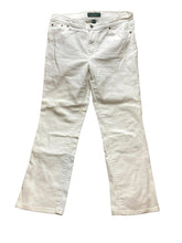 Load image into Gallery viewer, Lauren Ralph Lauren Pants Womens 10 (33x27) White Denim Stretch Casual Ladies