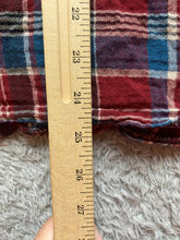 Load image into Gallery viewer, KUT From The Kloth Shirt Womens Medium Blue Red Flannel Plaid Snaps Stretch Lady