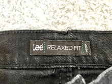 Load image into Gallery viewer, Lee Jeans Womens 12 Medium (32x28.5) Black Flat Front Relaxed Fit Denim Ladies
