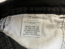 Load image into Gallery viewer, Lee Jeans Womens 12 Medium (32x28.5) Black Flat Front Relaxed Fit Denim Ladies