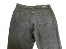 Load image into Gallery viewer, Lee Jeans Womens 12 Medium (32x28.5) Black Flat Front Relaxed Fit Denim Ladies