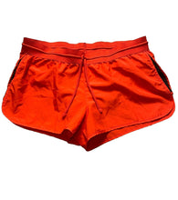 Load image into Gallery viewer, Nike Shorts Womens Medium Orange Dri Fit Lined Running Athletic Drawstring Lady