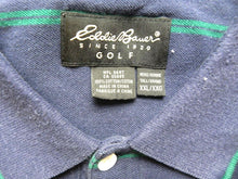 Load image into Gallery viewer, Eddie Bauer Shirt Adult 2XL XXL Tall Preppy Striped Casual Rugby Golf Polo Mens