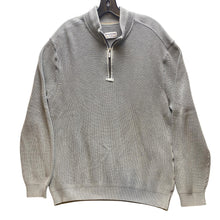 Load image into Gallery viewer, Tommy Bahama Sweater Mens Extra Large Gray 1/4 Zip Pullover Sweater Ribbed Knit