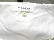 Load image into Gallery viewer, Calvin Klein Dress Womens 8 Small Sleeveless A-Line Pleated Linen Rayon Ladies