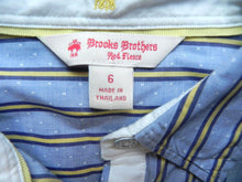 Load image into Gallery viewer, Brooks Brothers Shirt Womens 6 Large Button Up Red Fleece Striped 1818 Ladies