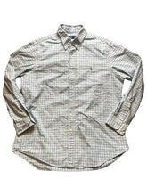 Load image into Gallery viewer, Ralph Lauren Shirt Adult Large Button Up Grid Checkered Flesh Pony Casual Mens