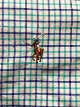 Load image into Gallery viewer, Ralph Lauren Shirt Adult Large Button Up Grid Checkered Flesh Pony Casual Mens