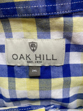 Load image into Gallery viewer, Oak Hill Shirt Adult 2XL XXL Button Up Short Sleeve Casual Camp Plaid Mens