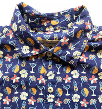 Load image into Gallery viewer, Tommy Bahama Shirt Adult Medium Button Up AOP Cocktail Drinks Floral Aloha Mens