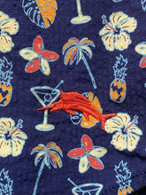 Load image into Gallery viewer, Tommy Bahama Shirt Adult Medium Button Up AOP Cocktail Drinks Floral Aloha Mens