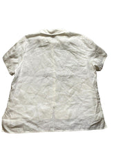 Load image into Gallery viewer, J Jill Shirt Adult XLT Extra Large Tall Button Up Hi Low Linen Short Sleeve Mens