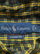 Load image into Gallery viewer, Ralph Lauren Shirt Adult Large Button Up Classic Fit Plaid Blue Pony Casual Mens