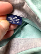 Load image into Gallery viewer, Tommy Bahama Shirt Adult Large Button Up Linen Blend Long Sleeve Casual Mens