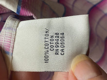 Load image into Gallery viewer, Bugatchi Shirt Adult Extra Large Button Long Sleeve Plaid Shaped Flip Cuffs Mens