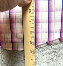 Load image into Gallery viewer, Bugatchi Shirt Adult Extra Large Button Long Sleeve Plaid Shaped Flip Cuffs Mens