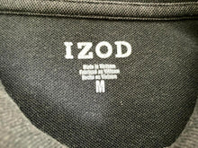 Load image into Gallery viewer, IZOD Shirt Adult Medium Black Preppy Embroidered Logo Casual Golf Polo Mens