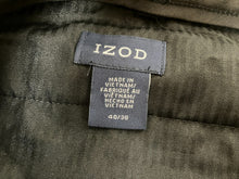 Load image into Gallery viewer, IZOD Pants Adult 40x30 Black Flat Front Straight Leg Trouser Casual Dress Mens