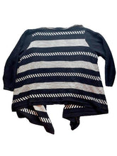 Load image into Gallery viewer, Torrid Sweater Womens 4 4X Black White Waterfall Open Front Cardigan Draped Lady