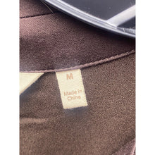 Load image into Gallery viewer, Soft Surroundings Blouse Womens Medium Brown Flowy Mature Button Down Academia