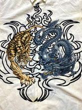 Load image into Gallery viewer, Billion Bay Shirt Adult Extra Large Tiger vs Dragon Button Up Oversized Mens