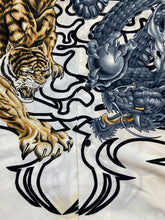 Load image into Gallery viewer, Billion Bay Shirt Adult Extra Large Tiger vs Dragon Button Up Oversized Mens