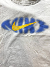 Load image into Gallery viewer, Nike Shirt Adult Extra Large White Blur Center Swoosh Athletic Activewear Mens