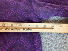 Load image into Gallery viewer, Palet Perspective Shirt Adult Large Purple Button Up AOP Geometric Casual Mens