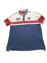 Load image into Gallery viewer, Tommy Hilfiger Shirt Adult 2XL XXL Navy Red White USA Patches Golf Polo Mens