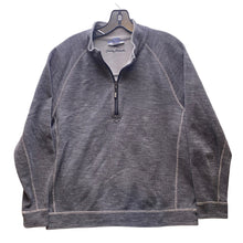 Load image into Gallery viewer, Tommy Bahama Sweater Mens Large Gray Reversible Quarter Zip Pullover Pinstripe