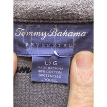 Load image into Gallery viewer, Tommy Bahama Sweater Mens Large Gray Reversible Quarter Zip Pullover Pinstripe