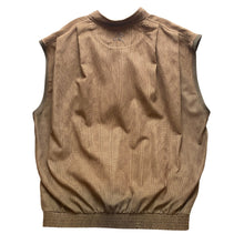 Load image into Gallery viewer, ZERO Restriction Vest Mens Large Golf Outdoors Brown Plaid Snaps Embroidery