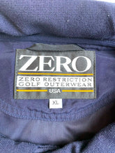 Load image into Gallery viewer, Zero Restriction Jacket Adult Extra Large Navy Blue Windbreaker Golf Preppy Mens