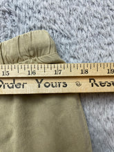 Load image into Gallery viewer, Side Stitch Pants Womens Medium (34x15) Taupe Cropped Capri Drawstring Ladies