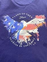 Load image into Gallery viewer, Crazy Shirts Shirt Adult 2XL XXL Patriotic Land Of The Free American Eagle Mens