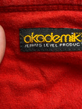 Load image into Gallery viewer, Akademiks Shirt Adult 2XL XXL Red AKDMKS Block Association Streetwear Mens