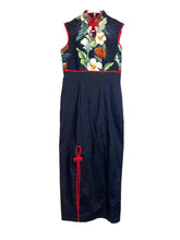 Load image into Gallery viewer, CAREY HAWAII Dress Womens Small Black Flower Traditional Cheongsam Chinese Lady