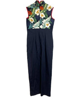 Load image into Gallery viewer, CAREY HAWAII Dress Womens Small Black Flower Traditional Cheongsam Chinese Lady