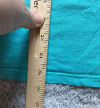 Load image into Gallery viewer, VTG Texas Bluebonnets Shirt Womens Large Teal Green Embroidered Flower USA Lady