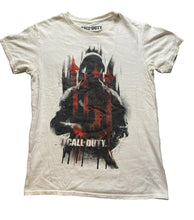 Load image into Gallery viewer, Call of Duty Shirt Adult Small White Black Ops Cold War Video Game Gamer Mens