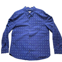 Load image into Gallery viewer, Fat Face Shirt Adult Large Navy Button Up Embroidery Casual Chest Pocket Mens