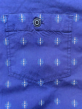 Load image into Gallery viewer, Fat Face Shirt Adult Large Navy Button Up Embroidery Casual Chest Pocket Mens