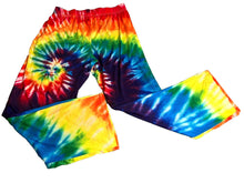 Load image into Gallery viewer, Brief Insanity Pajama Pants Adult Extra Large 31x32 Rainbow Tie Dye Sleepwear