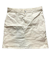 Load image into Gallery viewer, Lauren Ralph Lauren Skirt Womens 12 (34x18) Beige Denim Pencil Spandex Ladies