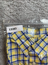 Load image into Gallery viewer, Orvis Shirt Adult Large Yellow Blue Plaid Button Up Casual Classic Collared Mens