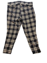Load image into Gallery viewer, Torrid Pants Womens 3 (36x23.5) Black Beige Plaid Capri Cropped Spandex Stretch