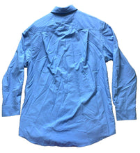 Load image into Gallery viewer, Duluth Trading Shirt Adult Medium Tall Light Blue Snaps Utility Workwear Mens